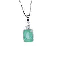 Collana Idee Preziose dal 1987 Donna in Oro bianco Smeraldo 0.98 Ct IP.CK18B/2S - IP.CK18B/2S
